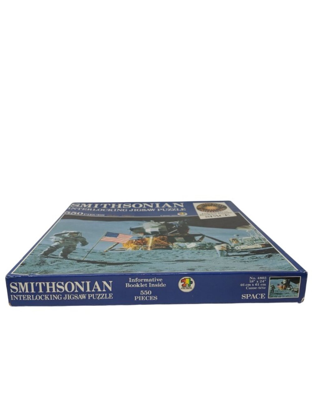 Smithsonian Jigsaw Puzzle 550 Pc Deluxe Ed W/ Space Booklet VTG 1989 #GS9 - Picture 6 of 7